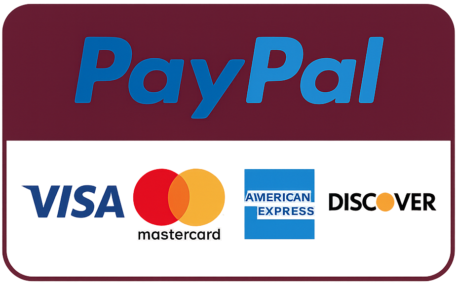 Donate with PayPal — Visa, MasterCard, American Express, Discover accepted